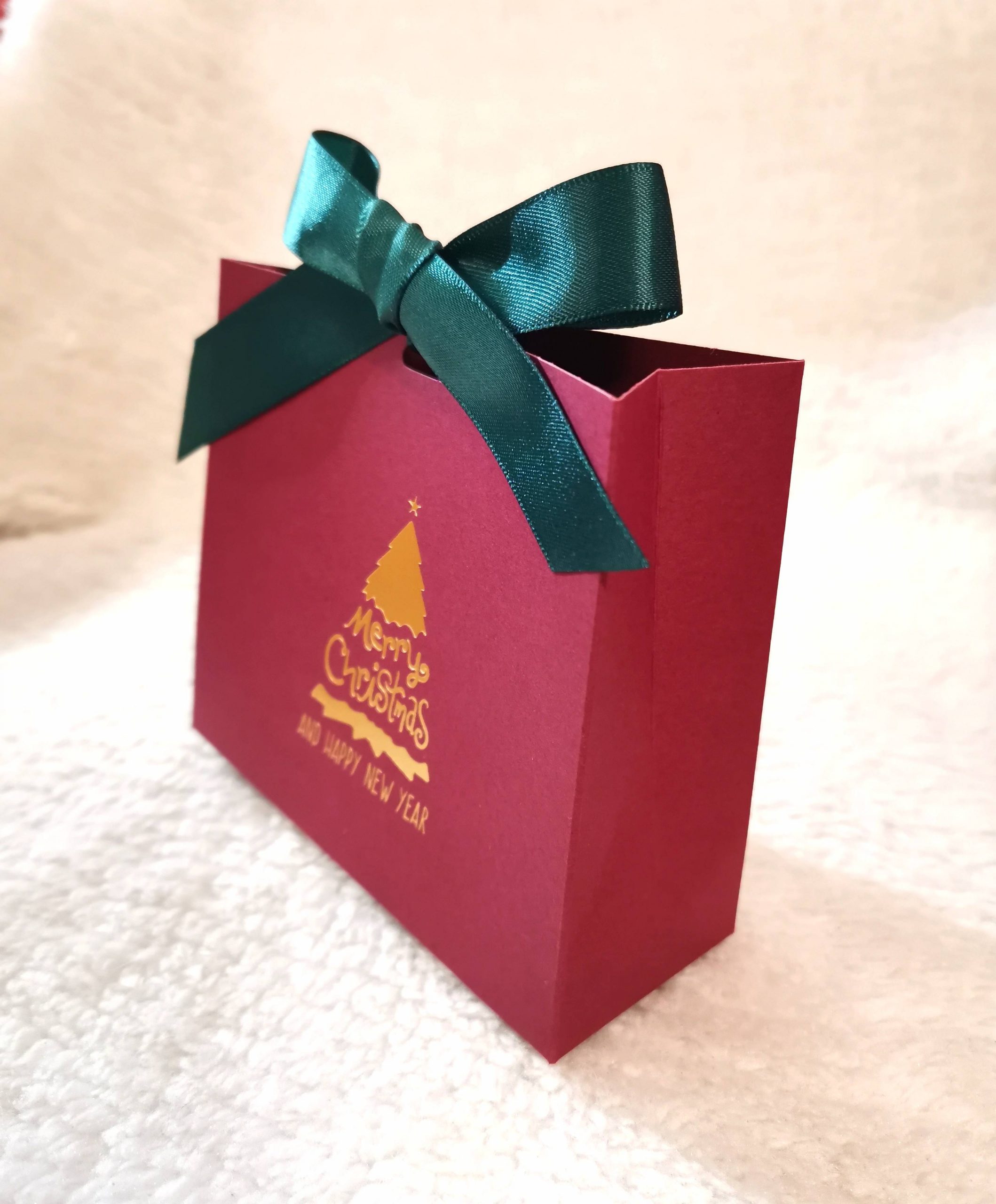 Bordó színű ,,Merry Christmas,, ajándékcsomag 6-darab fűszerkeverék válogatással - Image 3