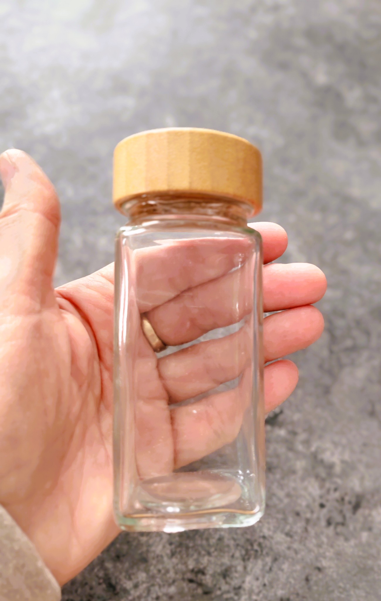 Üveg Fűszertartó bambuszból készült tetővel 120 ml - Image 5